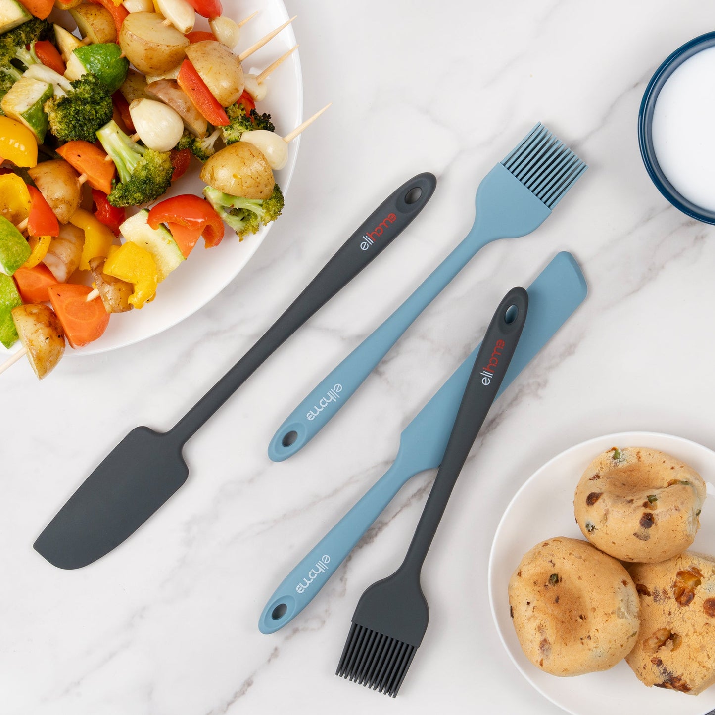 Elihome Premium Silicone Mini Basting Pastry Brush
